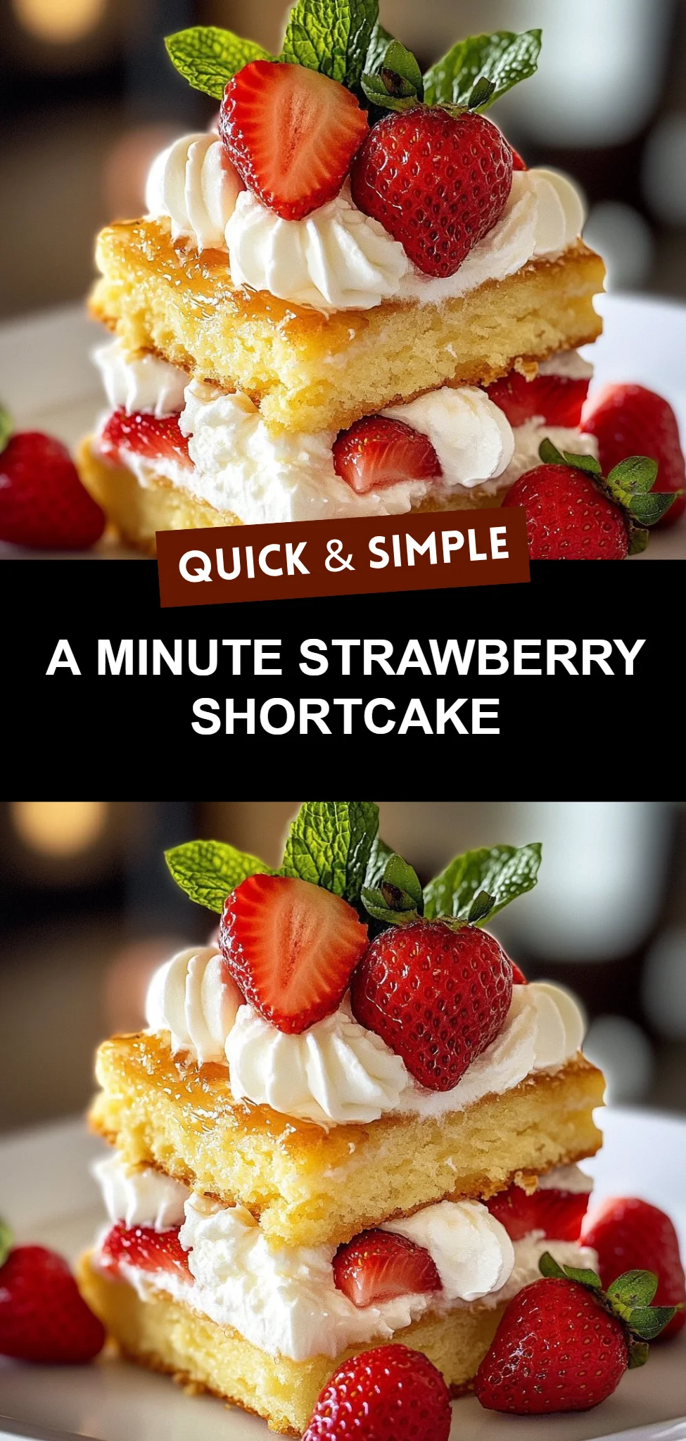 A Minute Strawberry Shortcake