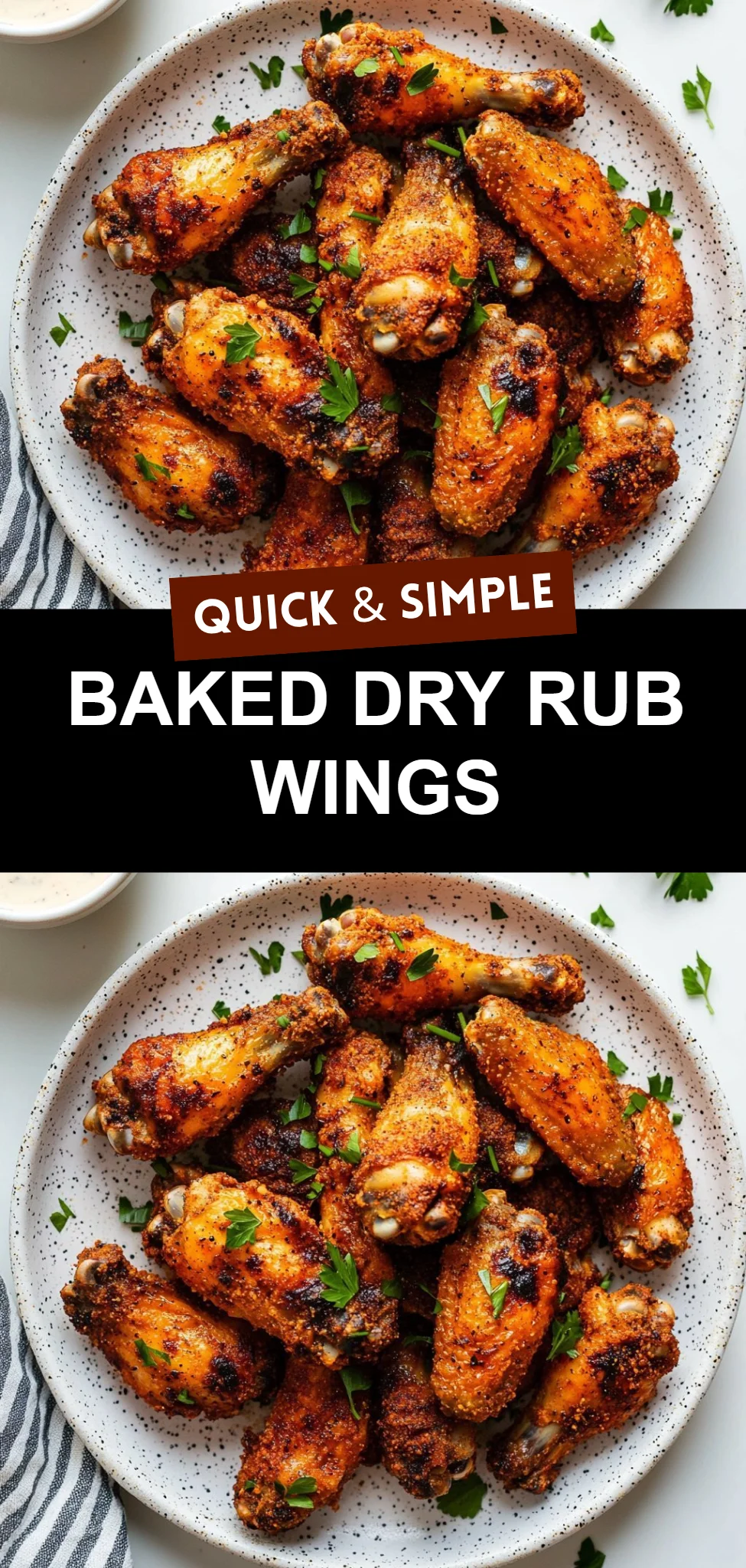 Baked Dry Rub Wings