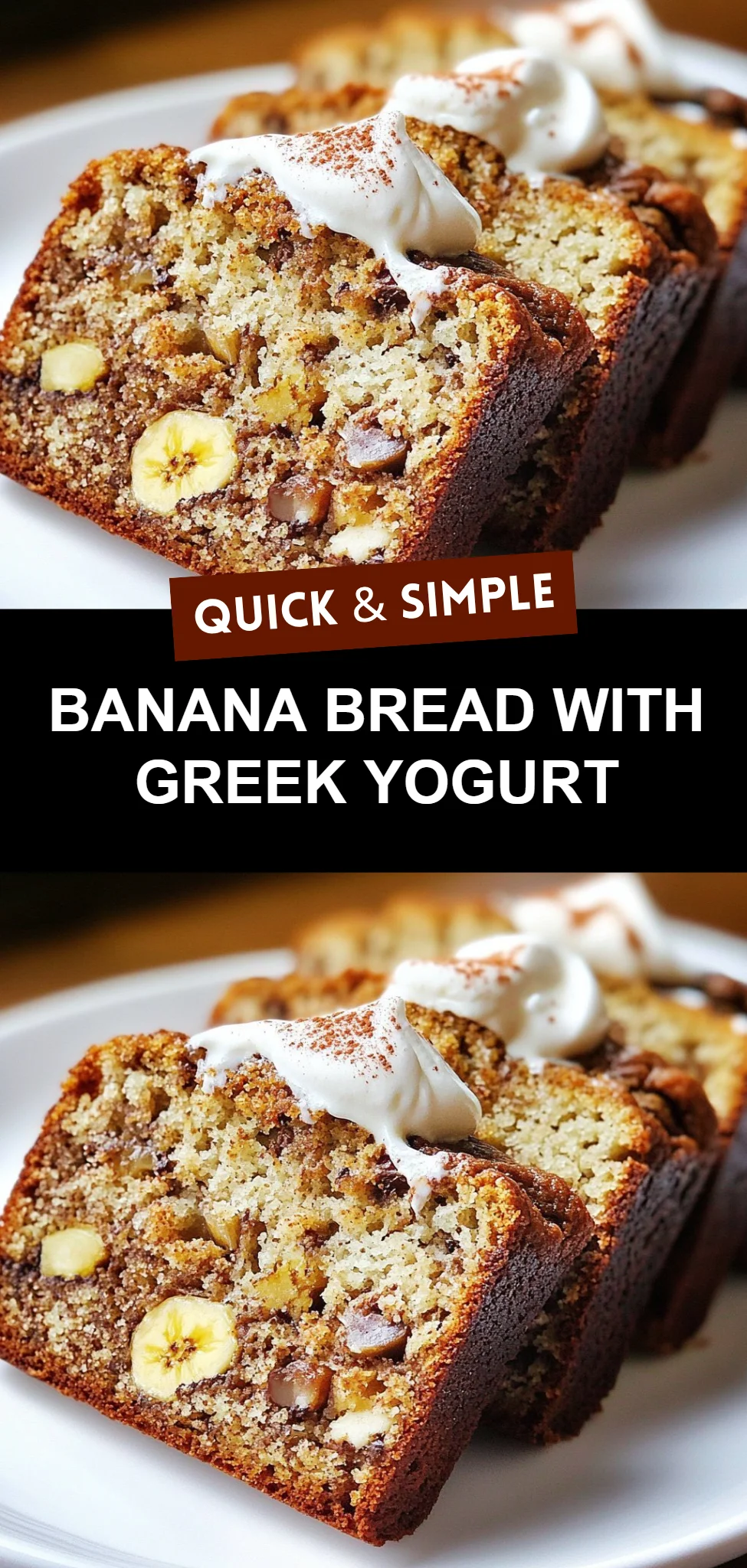 Banana Bread with Greek Yogurt