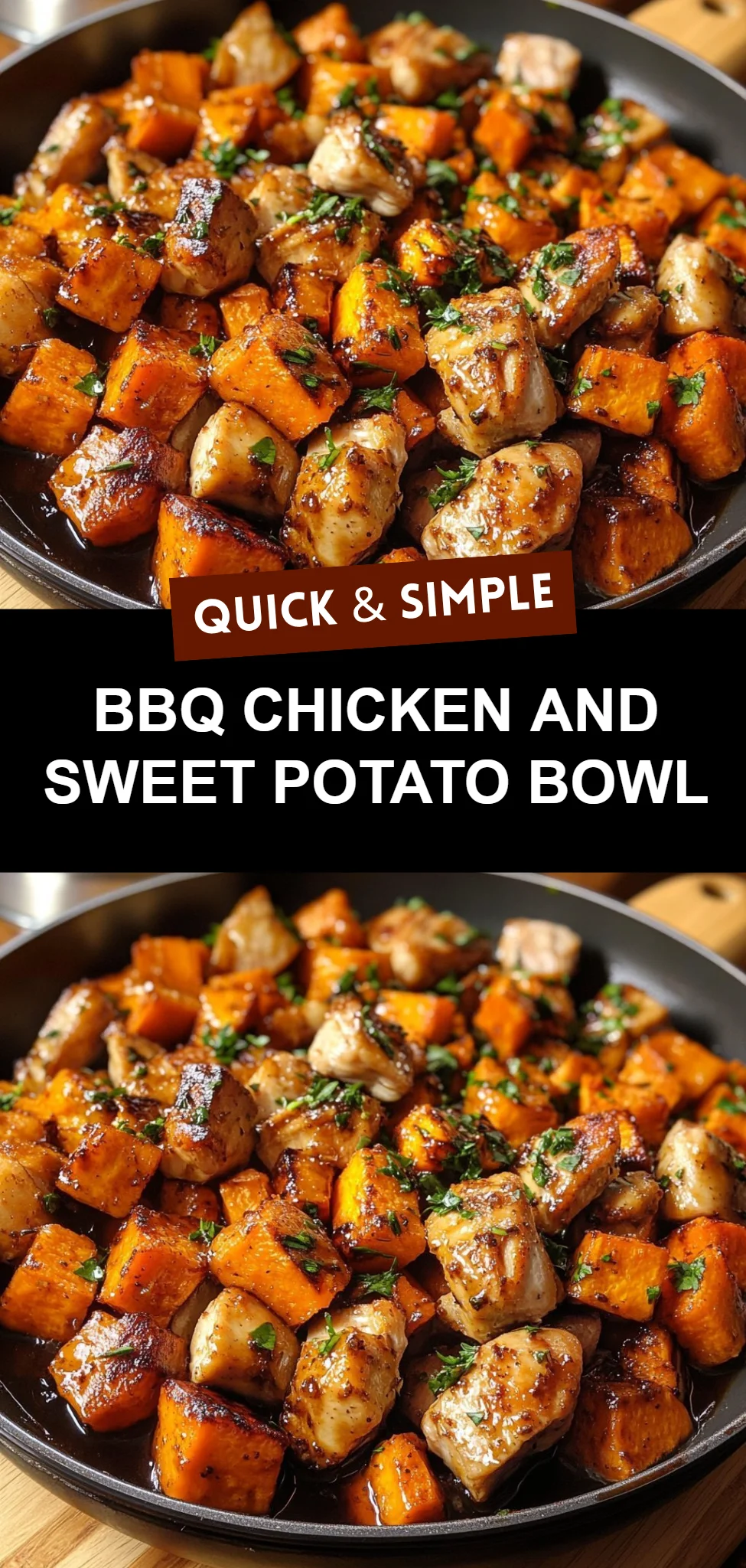 BBQ Chicken and Sweet Potato Bowl