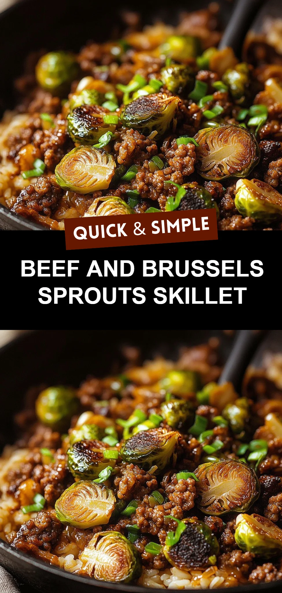 Beef and Brussels Sprouts Skillet