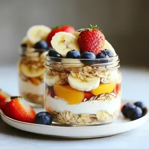 Delicious blissful overnight oats with almond butter in a glass container