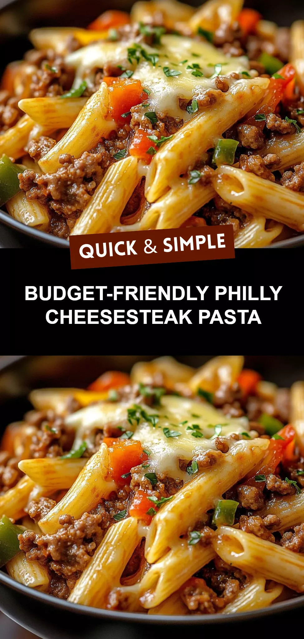 Budget-Friendly Philly Cheesesteak Pasta