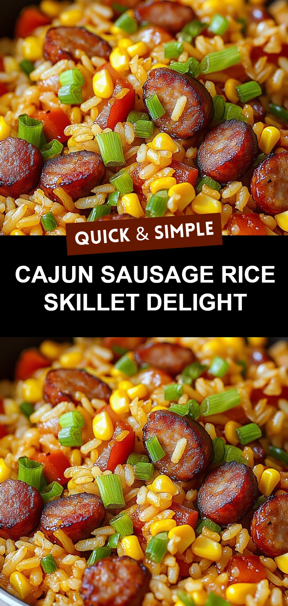 Cajun Sausage Rice Skillet Delight