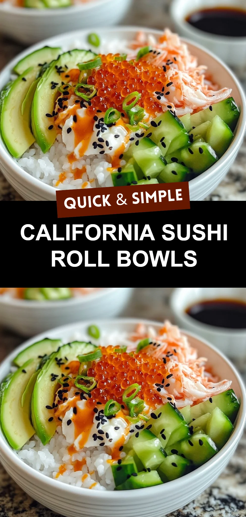 California Sushi Roll Bowls