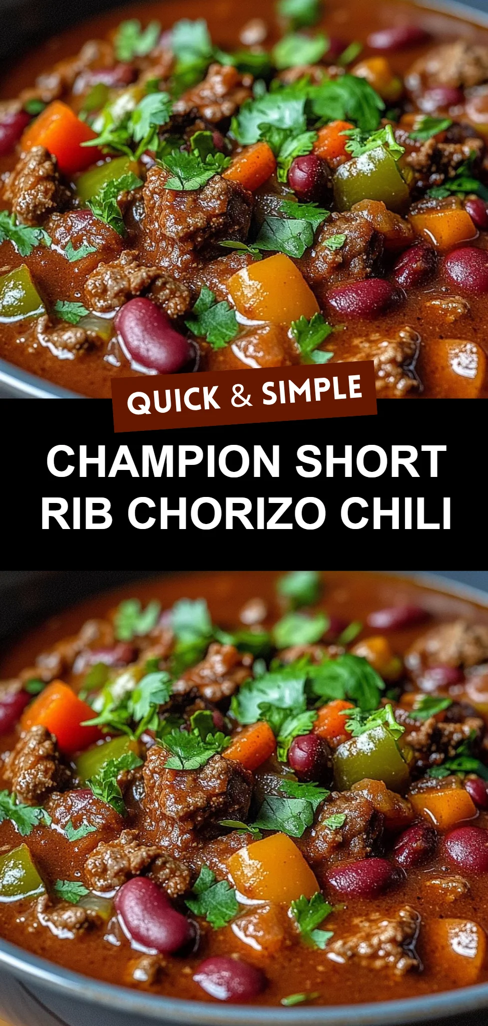 Champion Short Rib Chorizo Chili