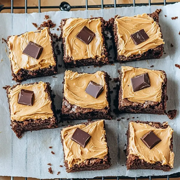 Cheesecake Swirl Peanut Butter Brownies topped with creamy cheesecake