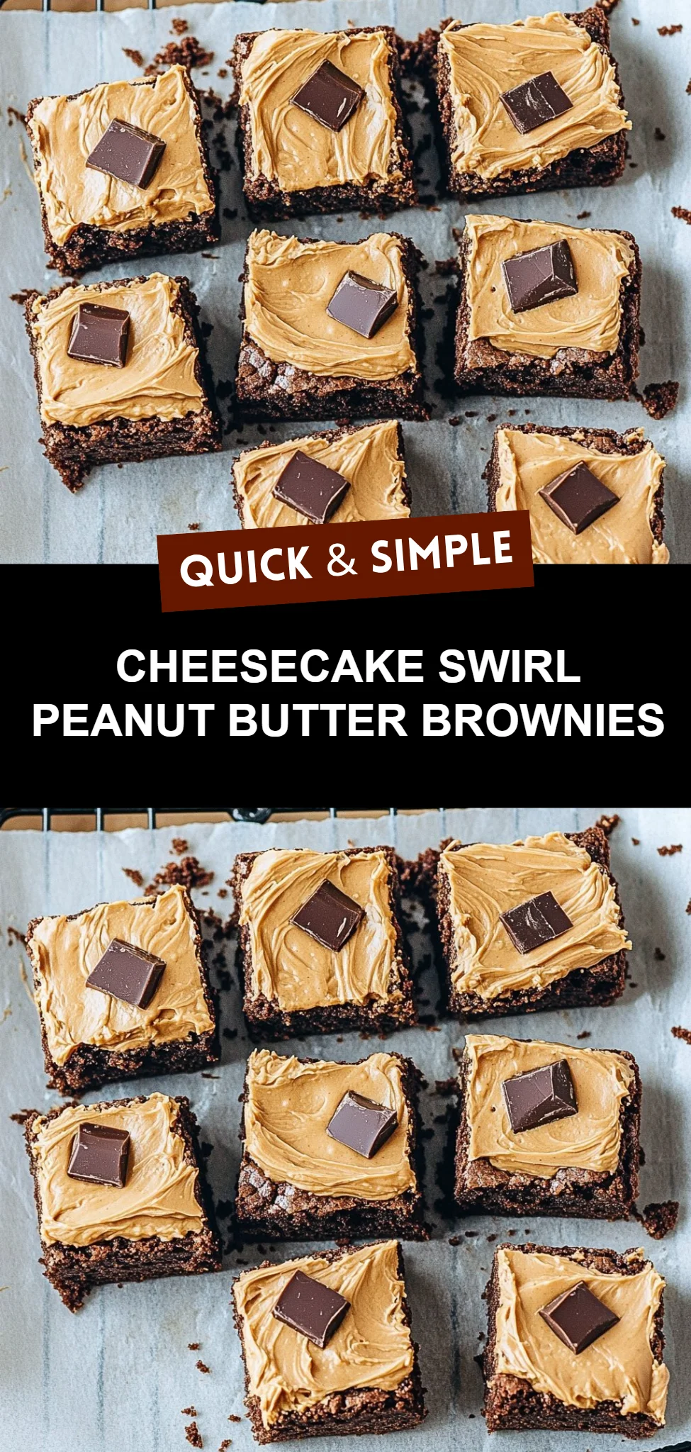 Cheesecake Swirl Peanut Butter Brownies