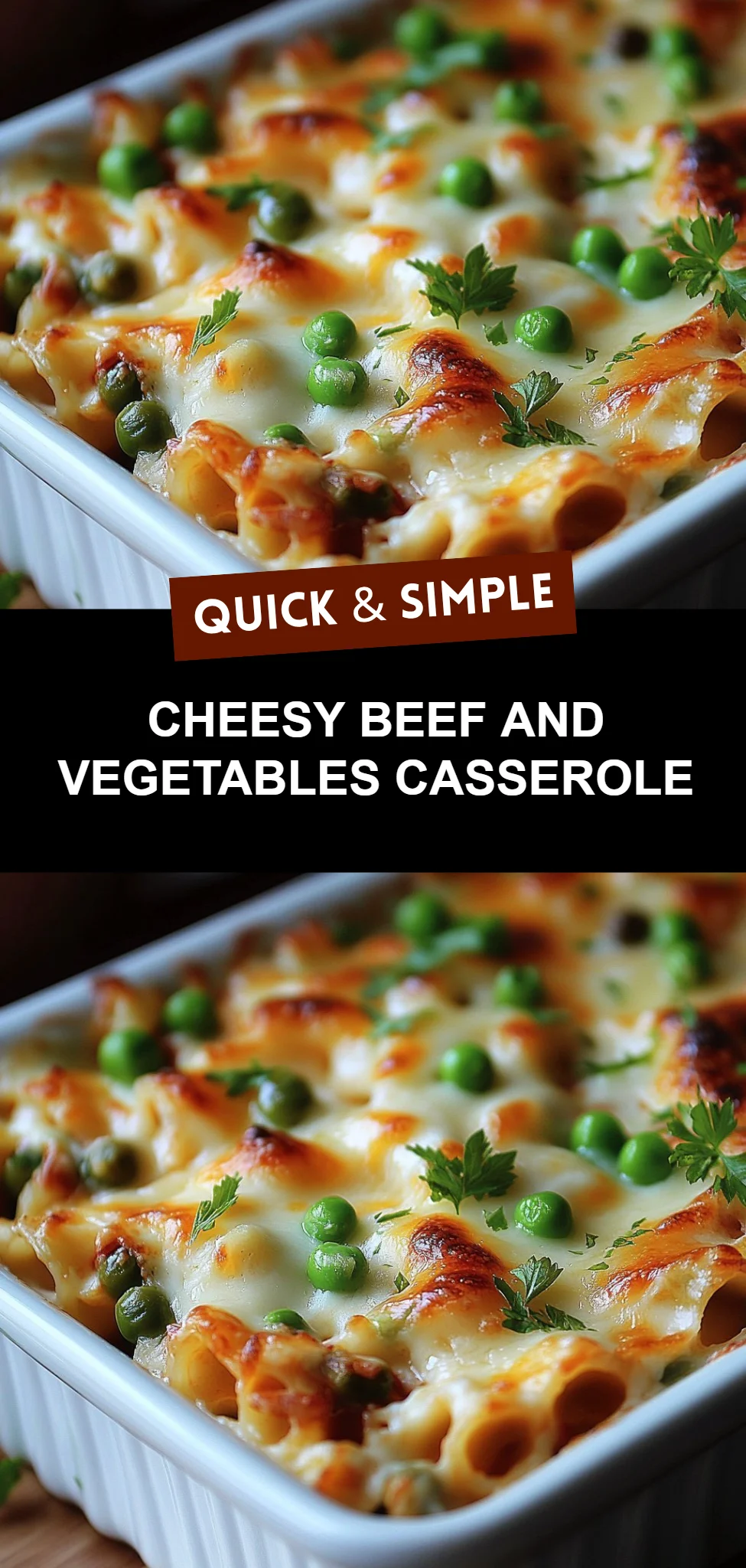Cheesy Beef and Vegetables Casserole