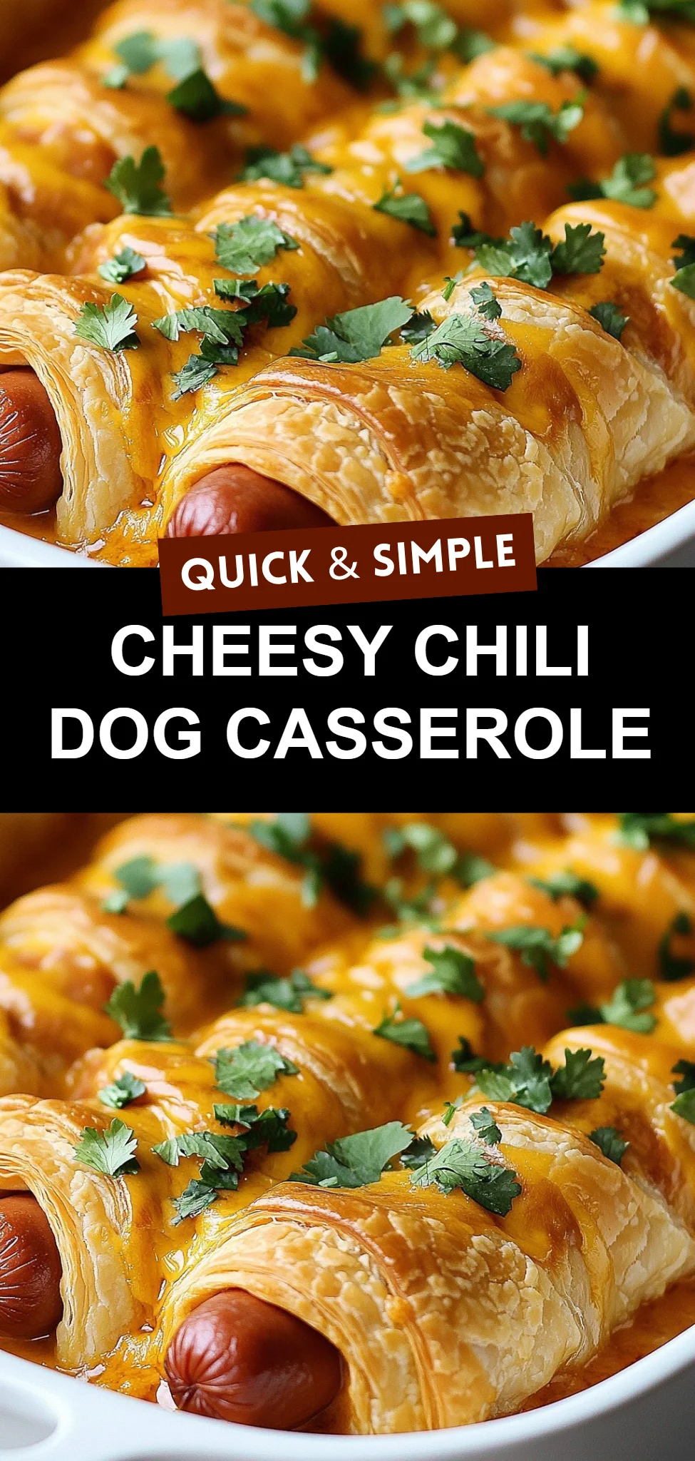 Cheesy Chili Dog Casserole