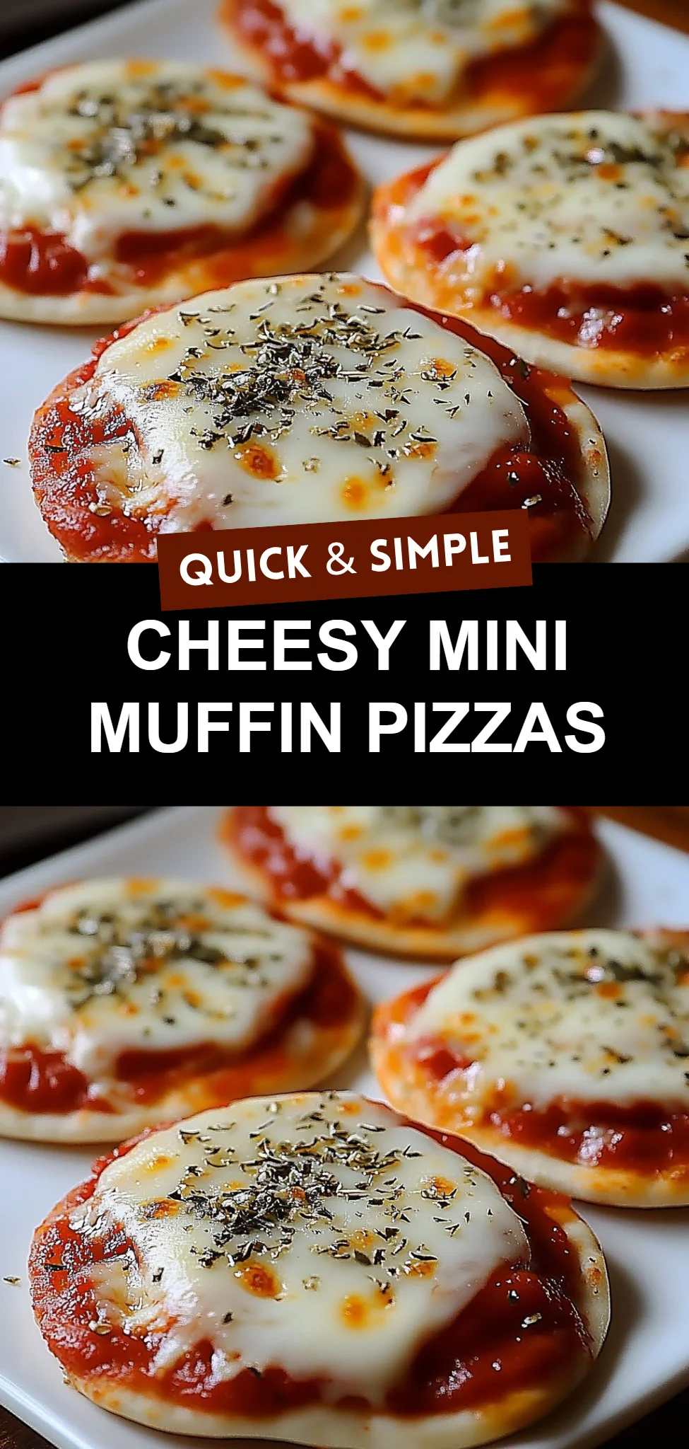 Cheesy Mini Muffin Pizzas