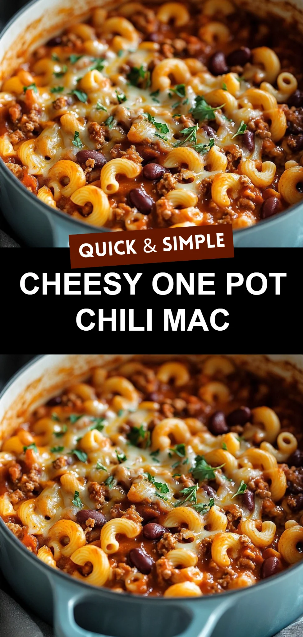 Cheesy One Pot Chili Mac