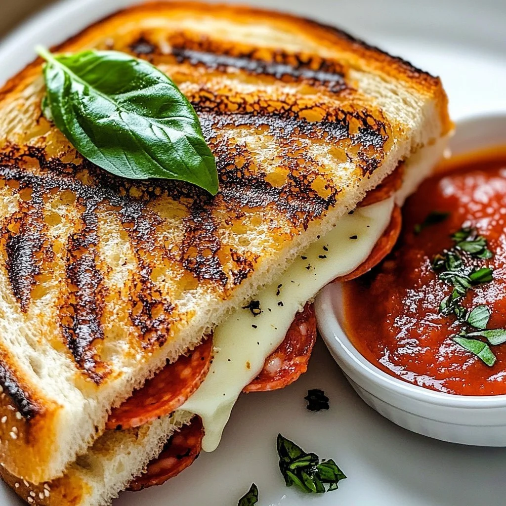 Cheesy Pizza Melt with gooey cheese and fresh toppings on a crispy crust