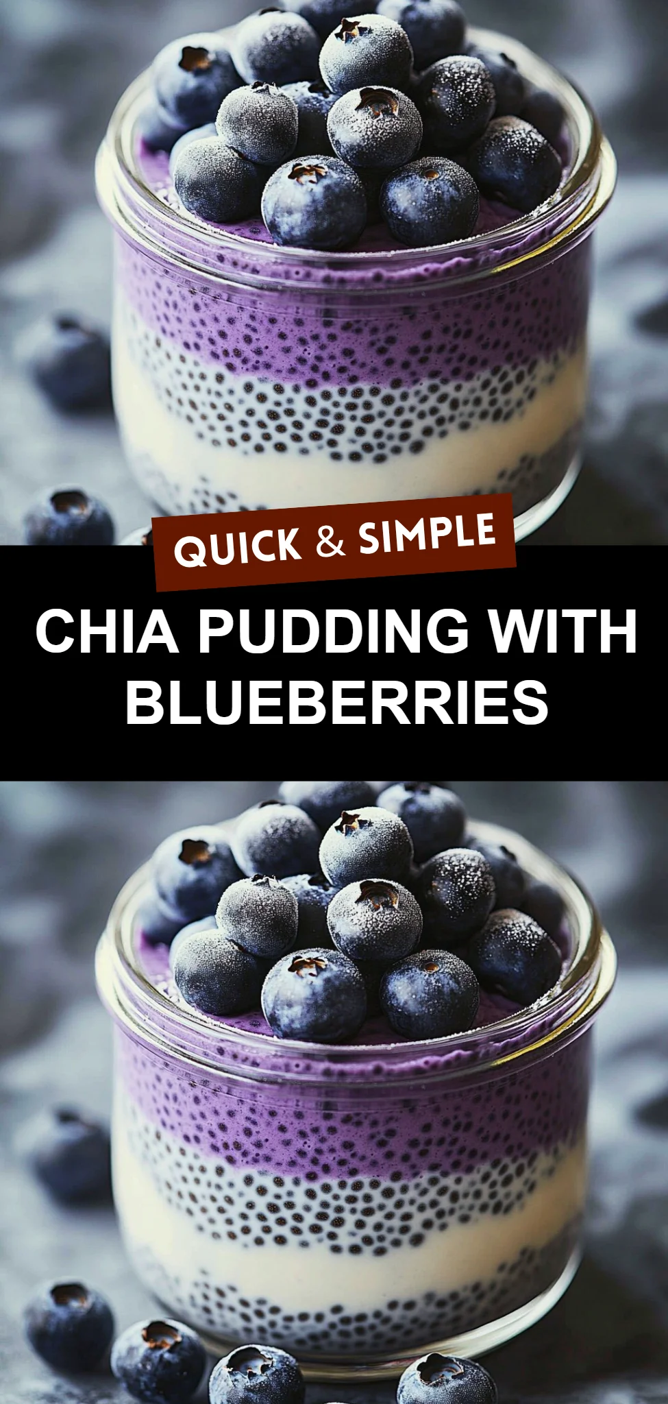 Chia Pudding with Blueberries