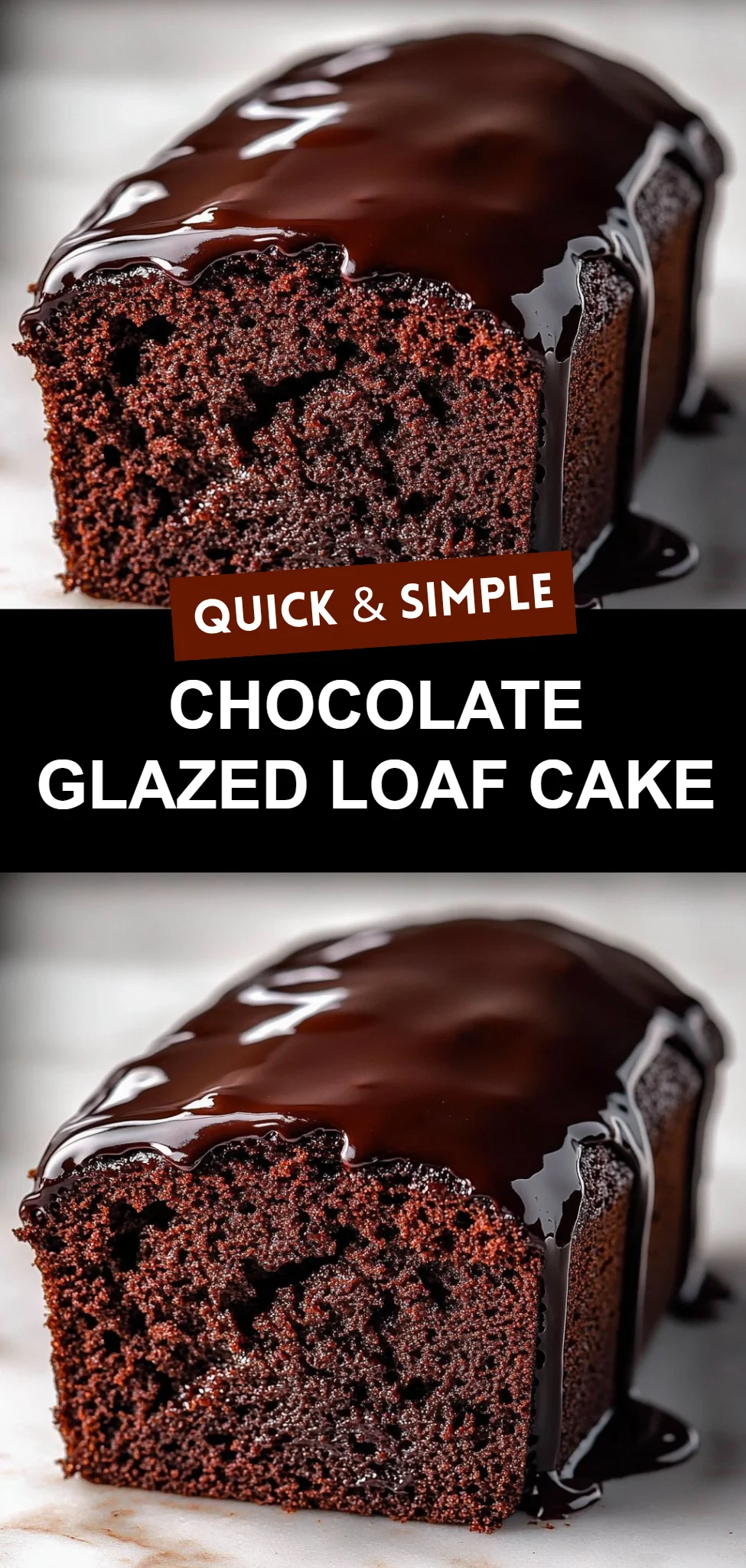 Chocolate Glazed Loaf Cake
