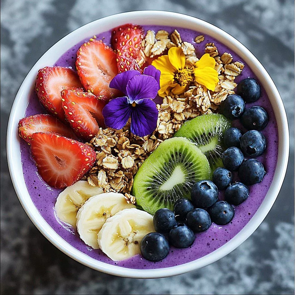 Colorful smoothie bowls topped with fruits and nuts for a nutritious twist