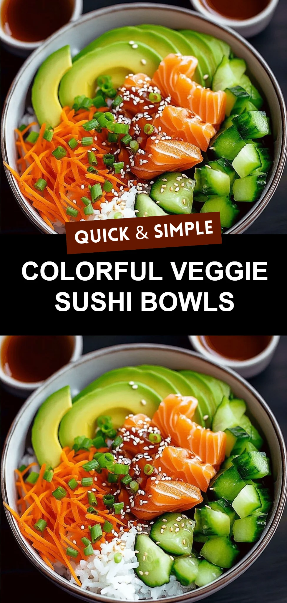 Colorful Veggie Sushi Bowls