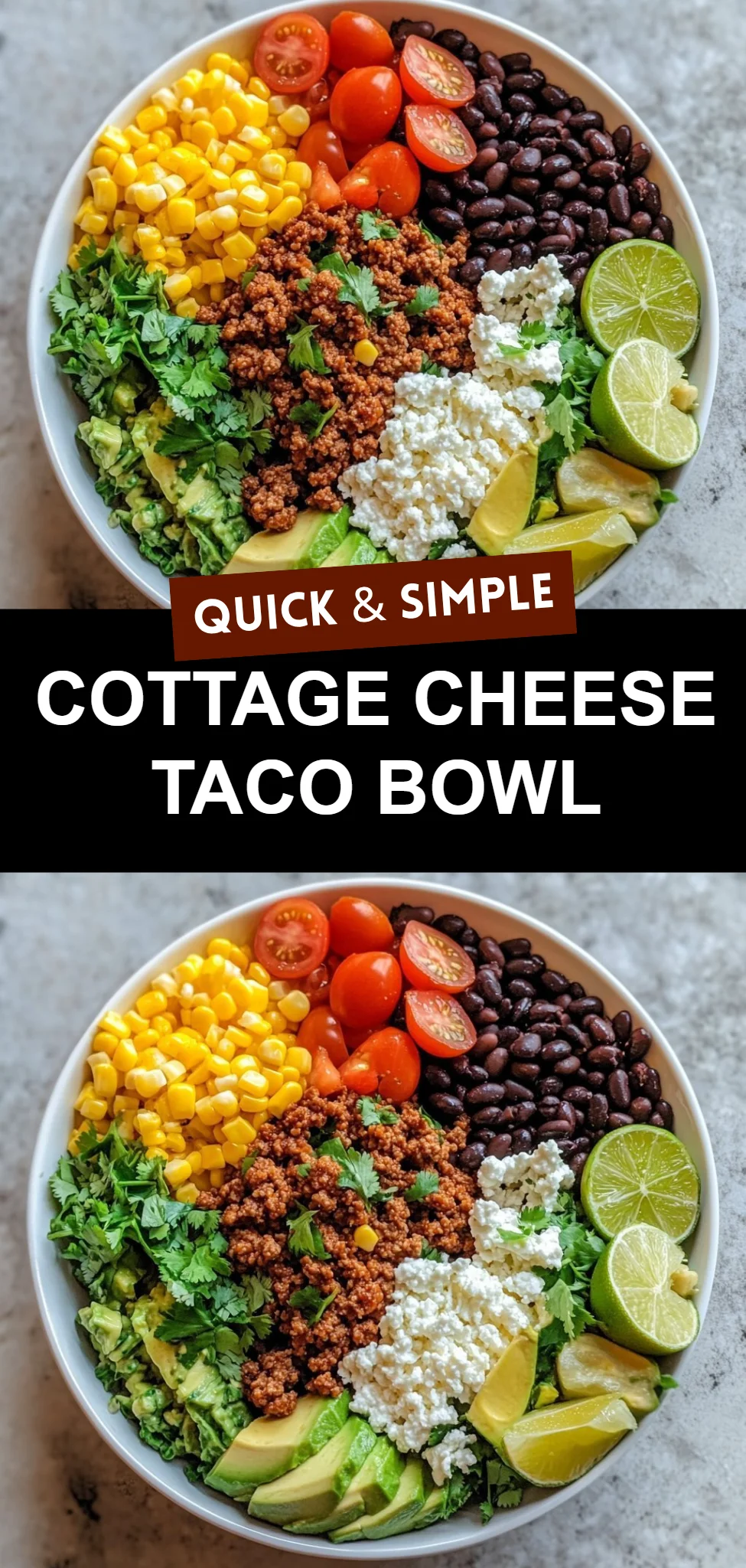 Cottage Cheese Taco Bowl