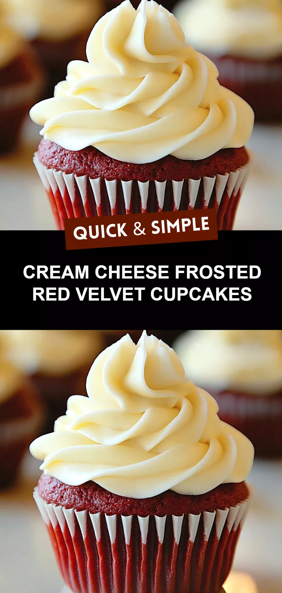 Cream Cheese Frosted Red Velvet Cupcakes