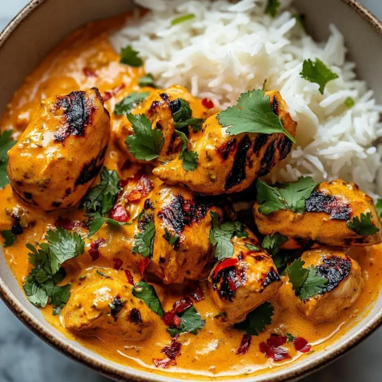 Creamy butter chicken dish featuring butternut squash and aromatic spices.