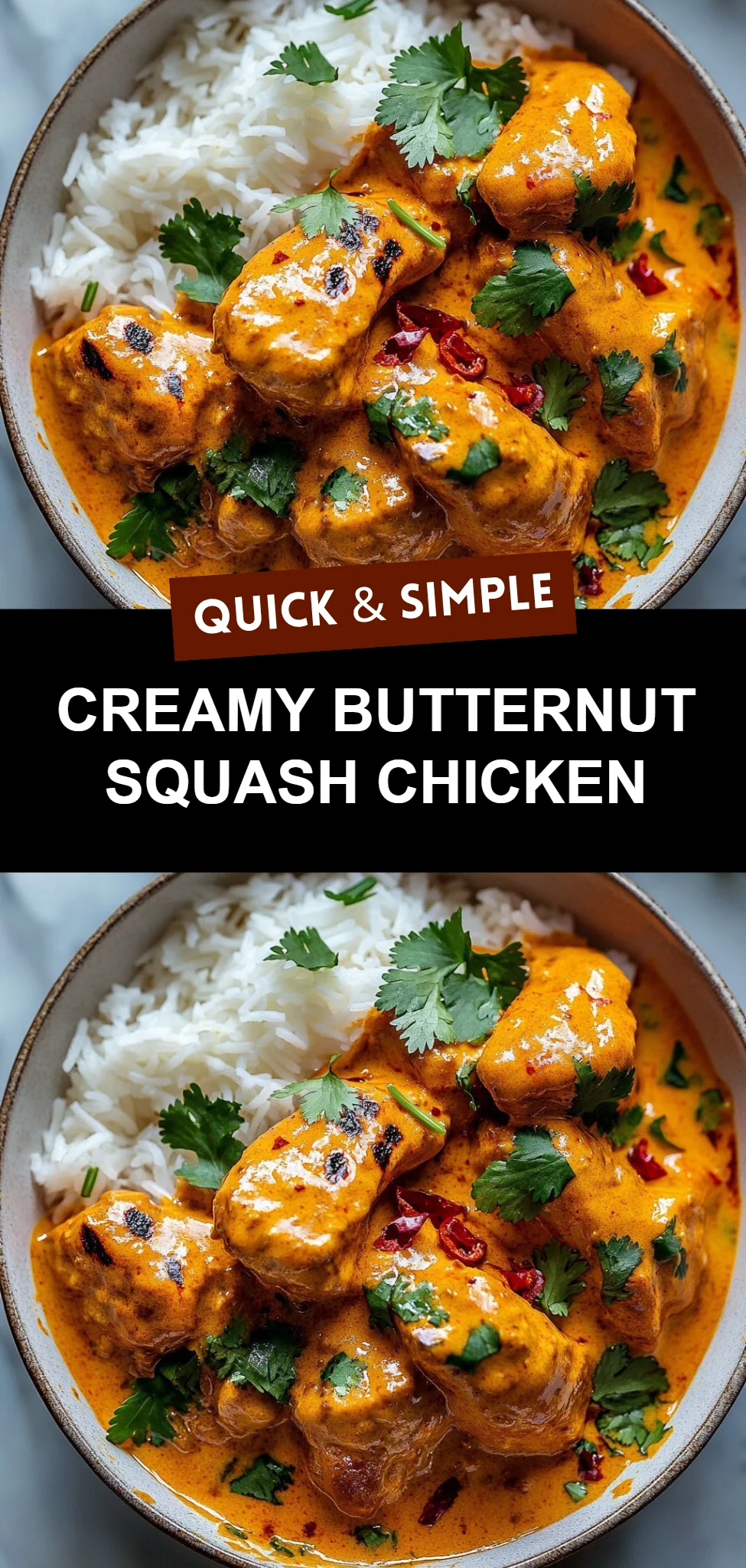 Creamy Butternut Squash Chicken