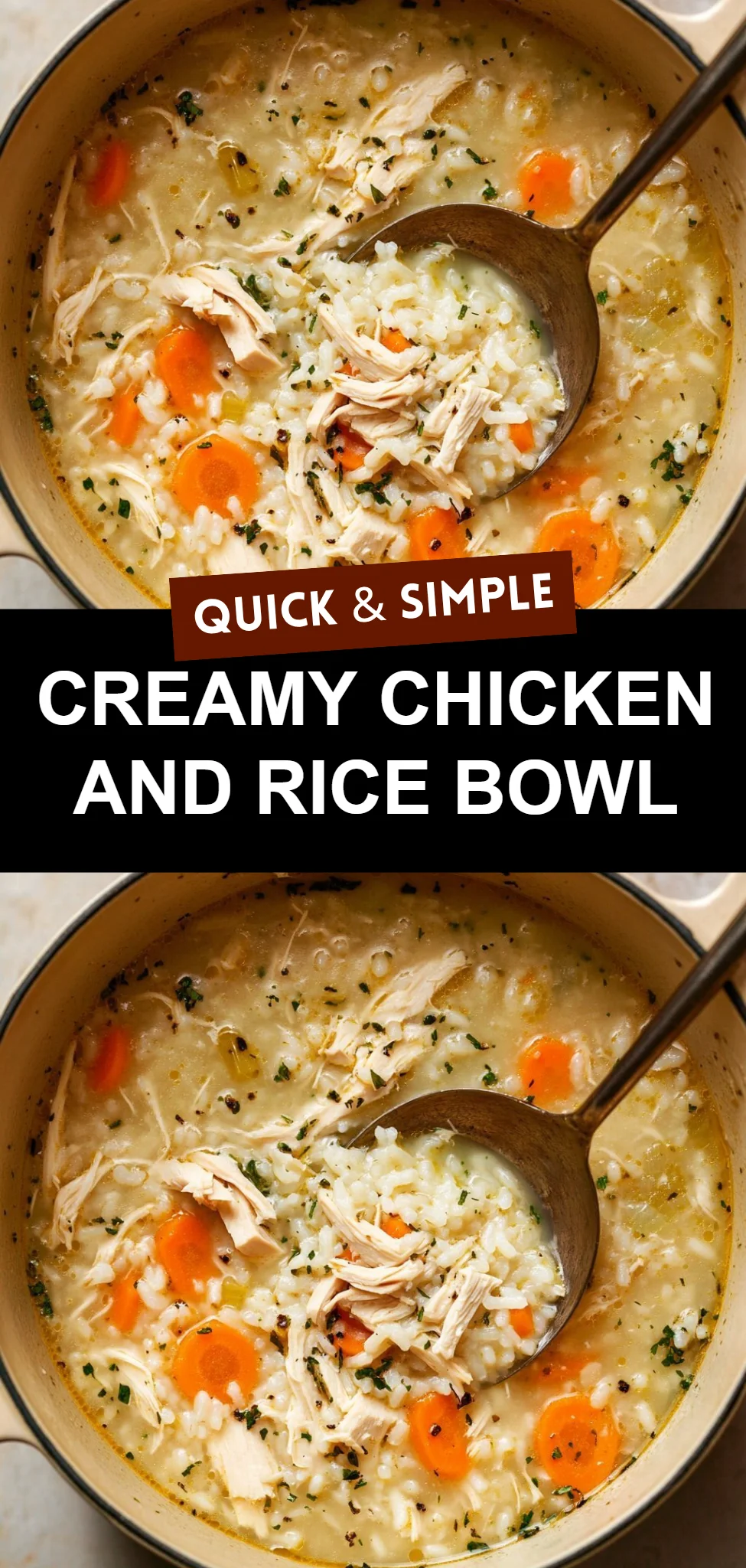 Creamy Chicken and Rice Bowl