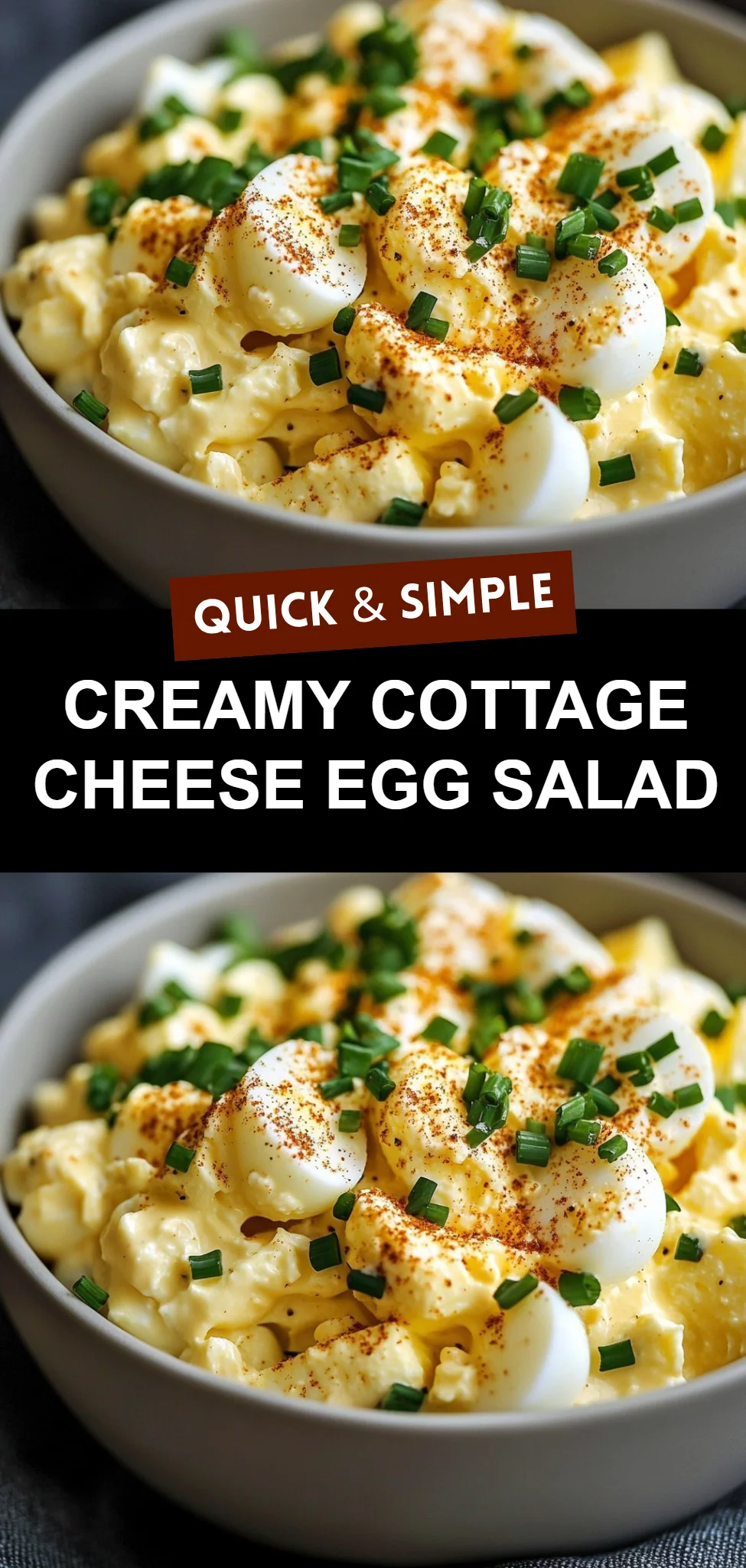 Creamy Cottage Cheese Egg Salad