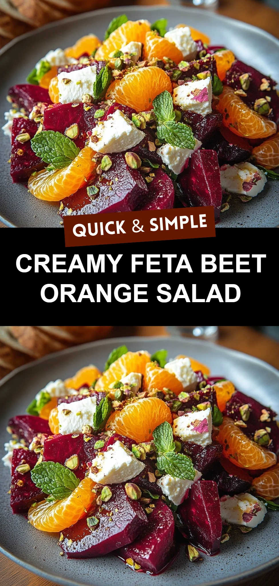 Creamy Feta Beet Orange Salad