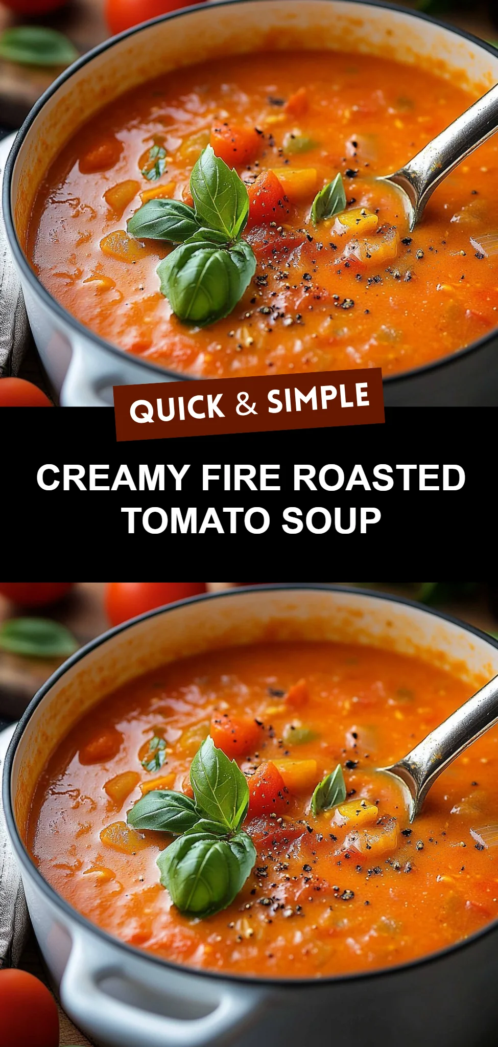 Creamy Fire Roasted Tomato Soup