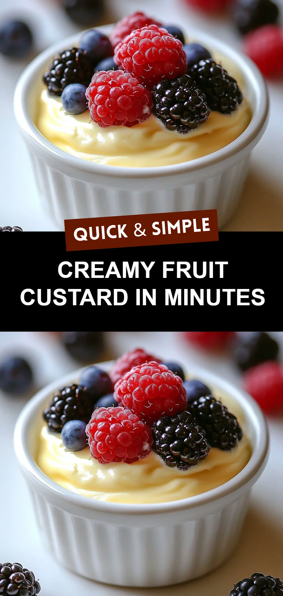 Creamy Fruit Custard in Minutes