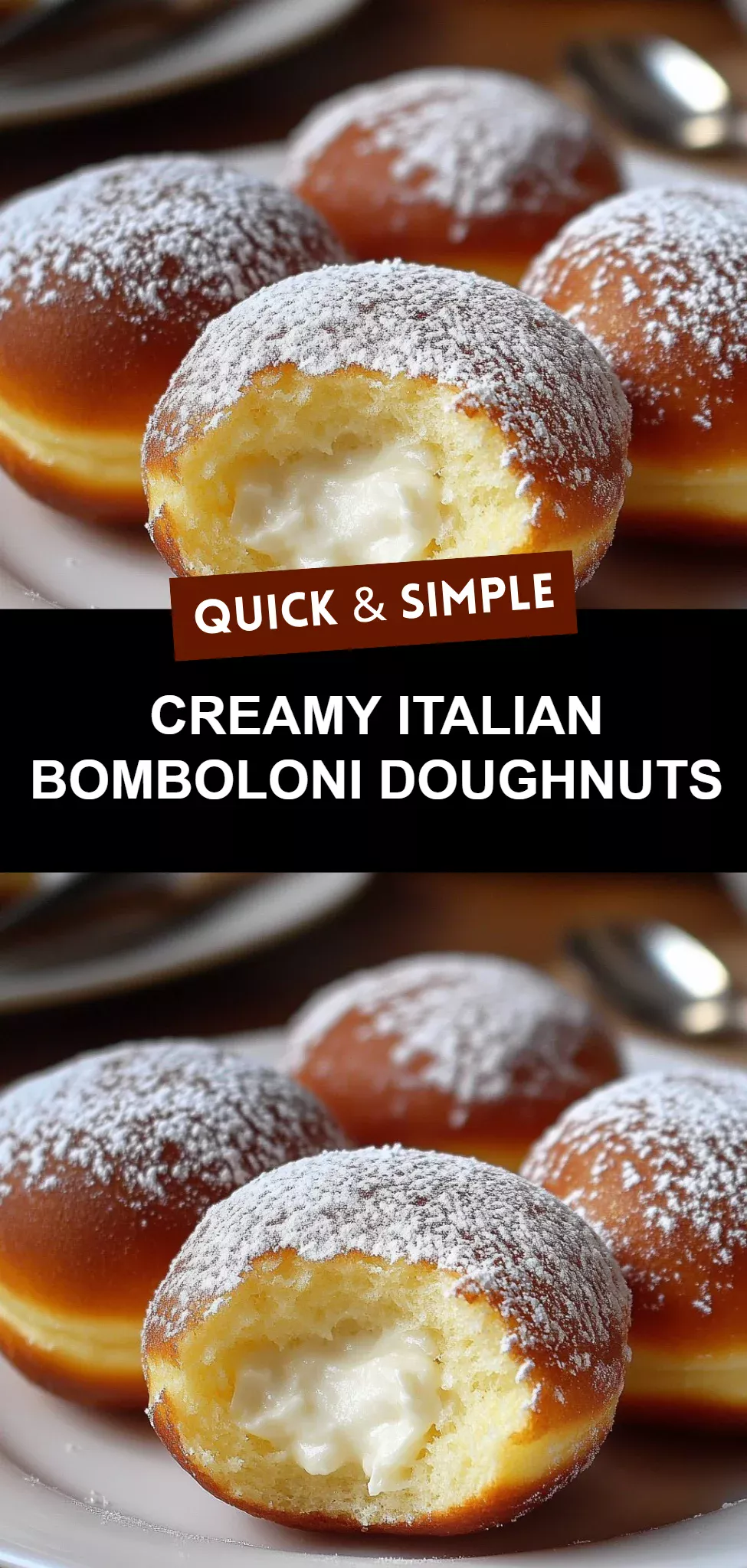 Creamy Italian Bomboloni Doughnuts