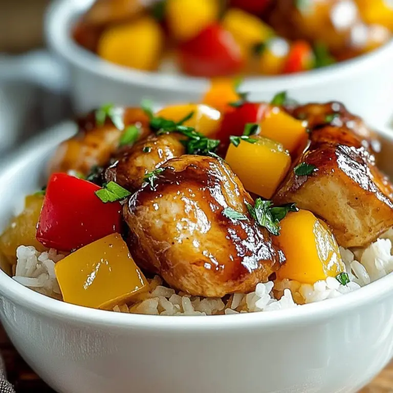 Delicious creamy smothered chicken served with rice in a bowl.