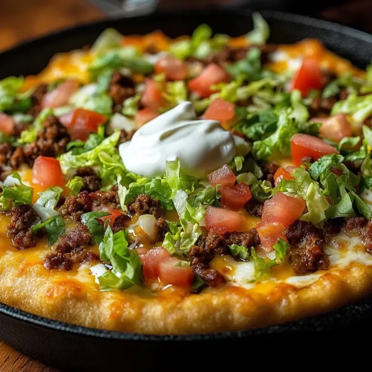 Crescent Roll Taco Bake served in a colorful dish