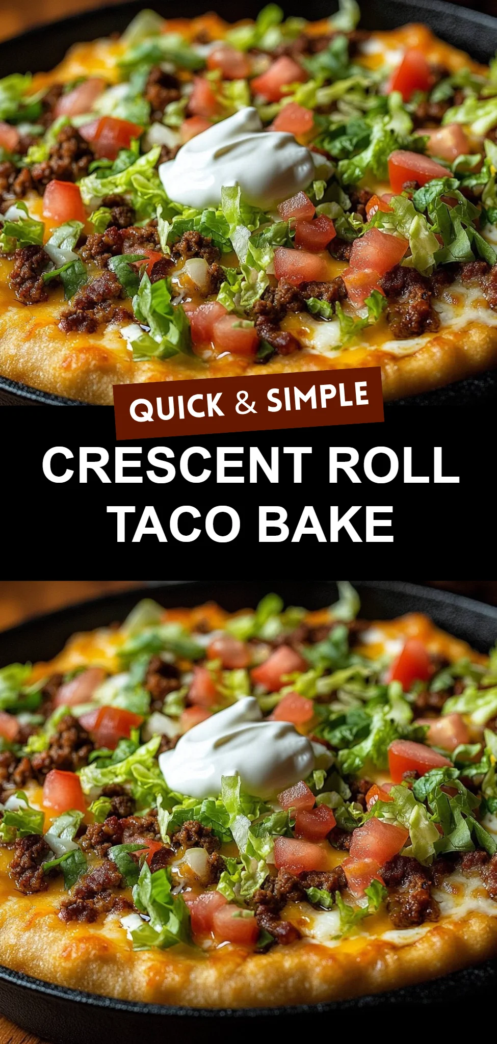 Crescent Roll Taco Bake