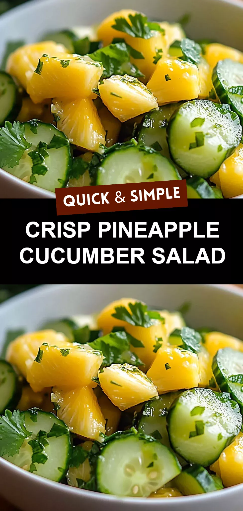 Crisp Pineapple Cucumber Salad