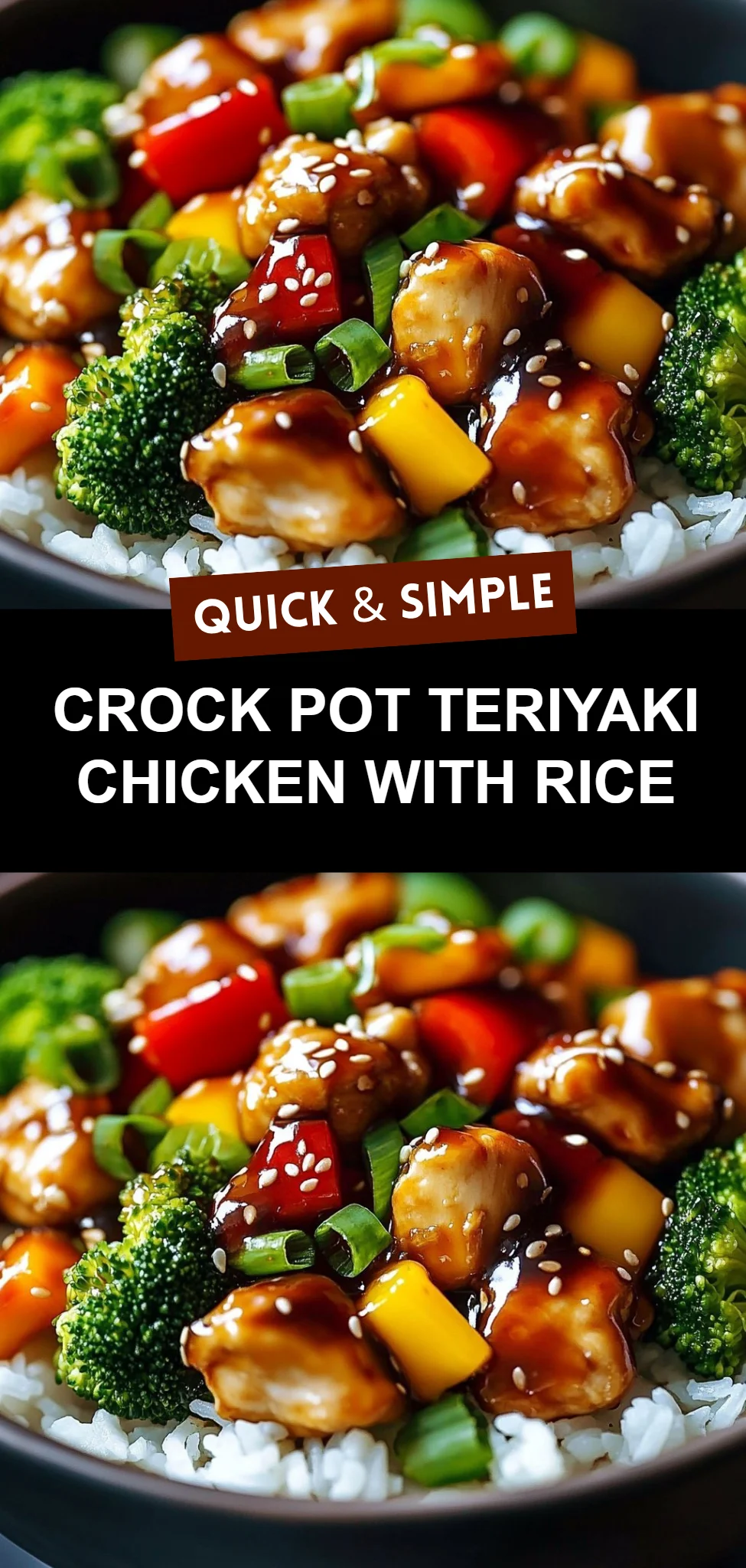 Crock Pot Teriyaki Chicken with Rice