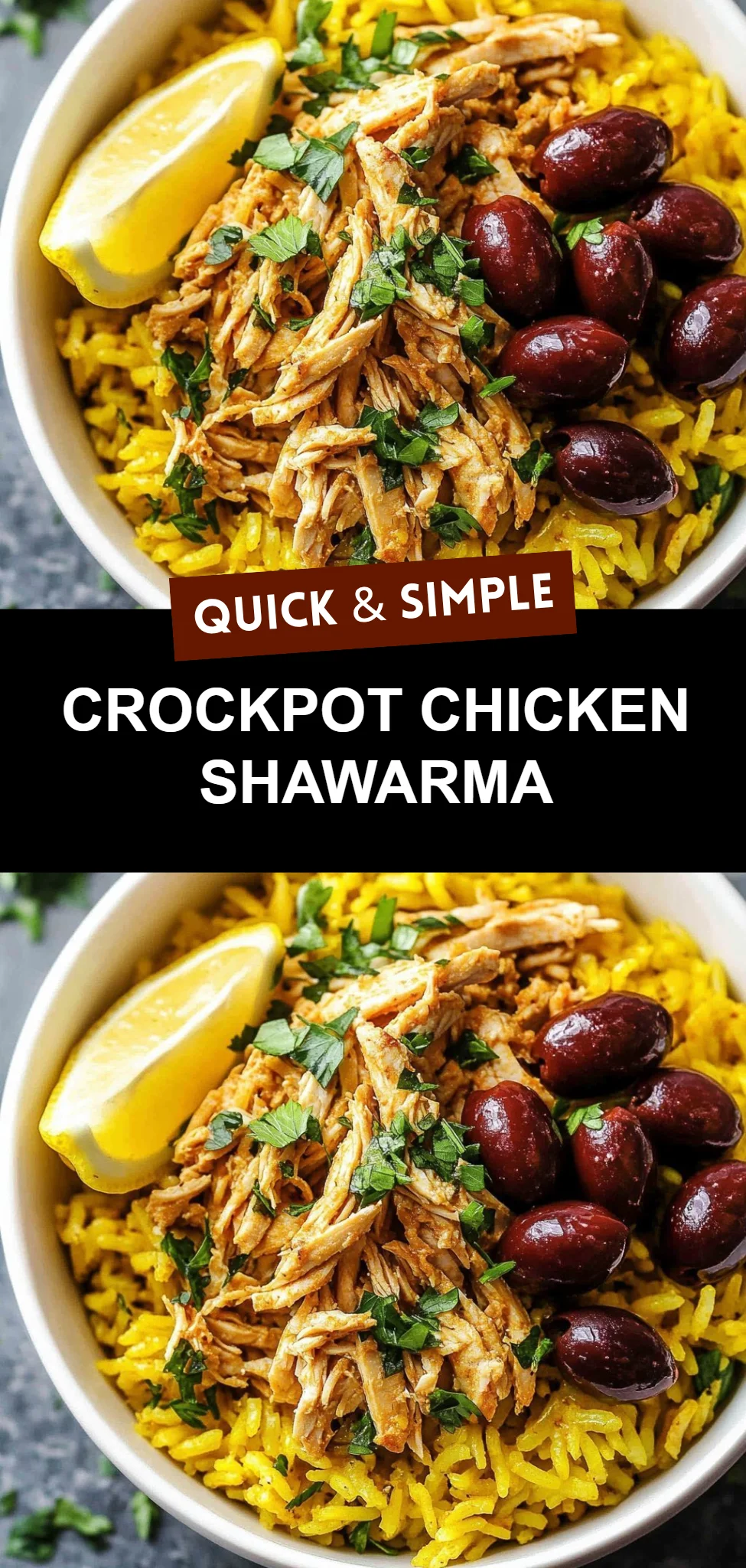 Crockpot Chicken Shawarma