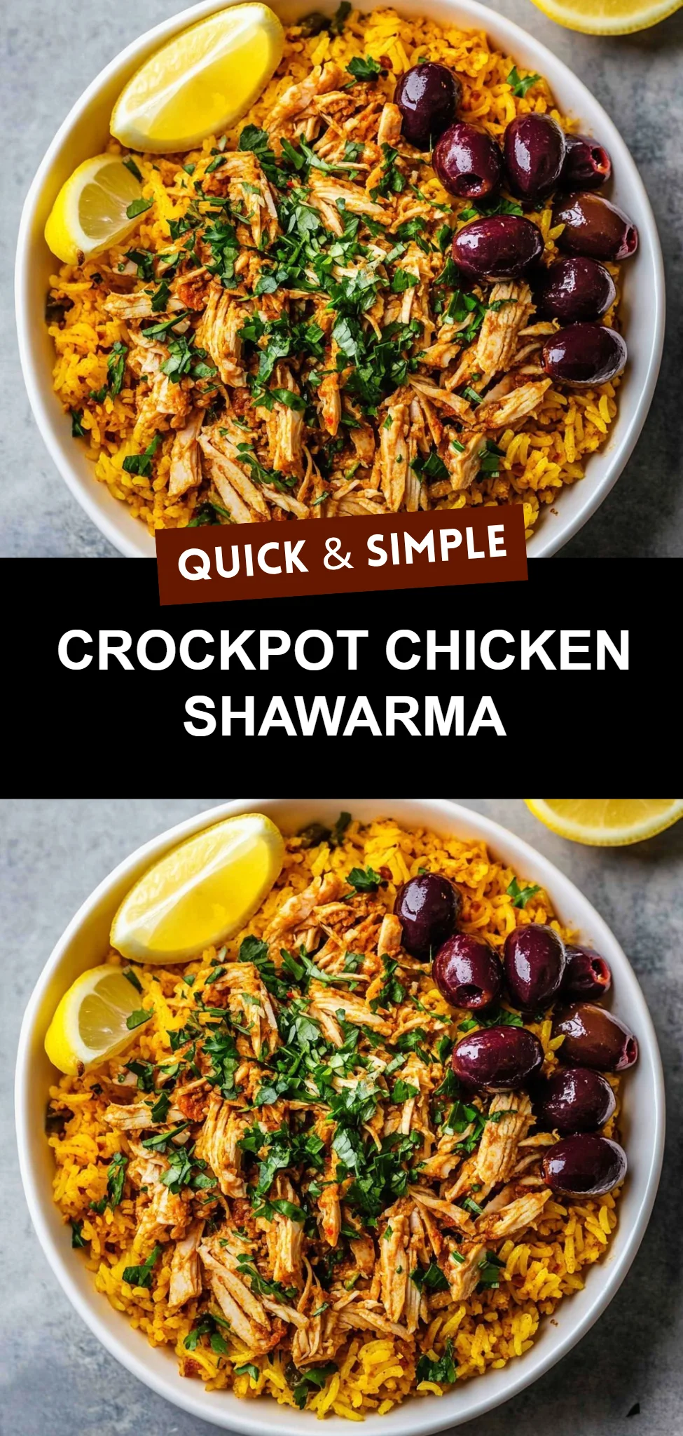Crockpot Chicken Shawarma