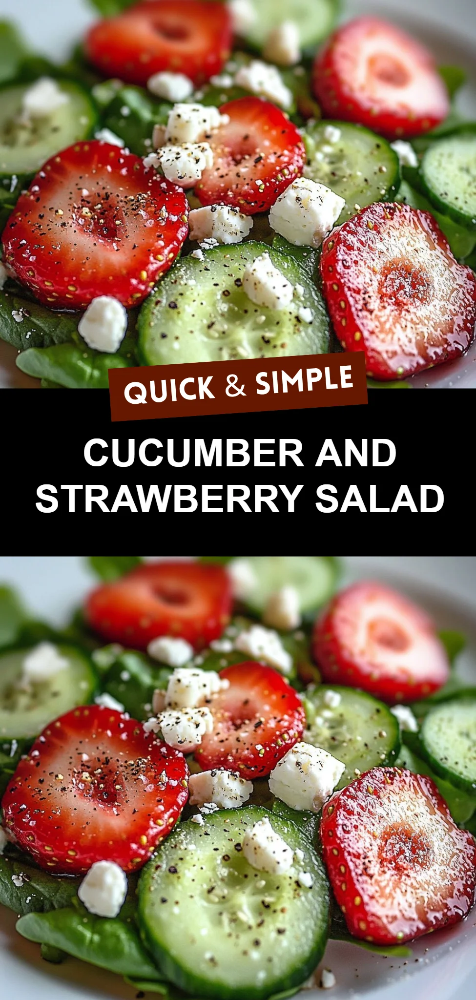 Cucumber and Strawberry Salad