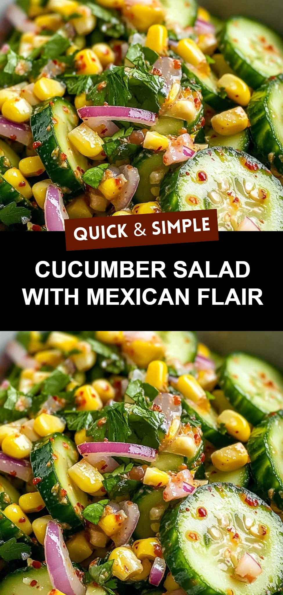 Cucumber Salad with Mexican Flair