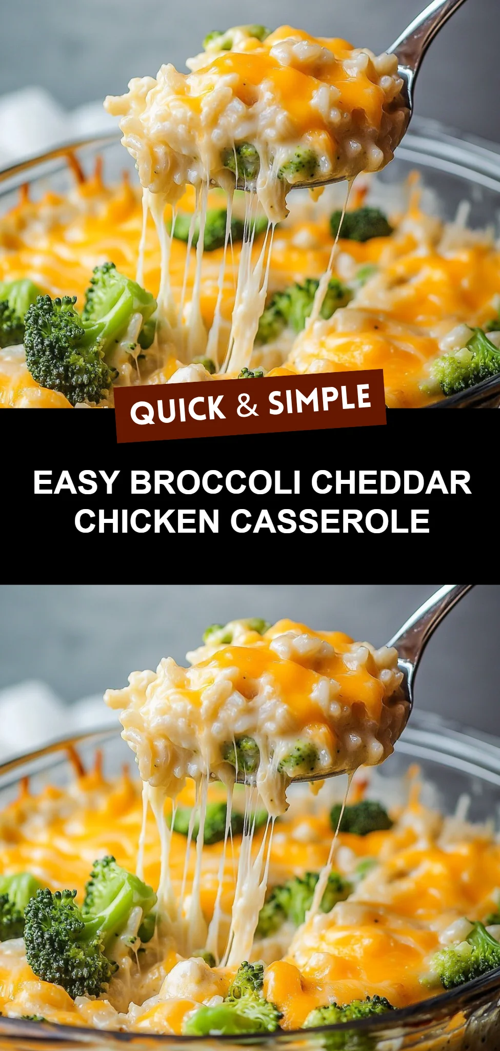 Easy Broccoli Cheddar Chicken Casserole