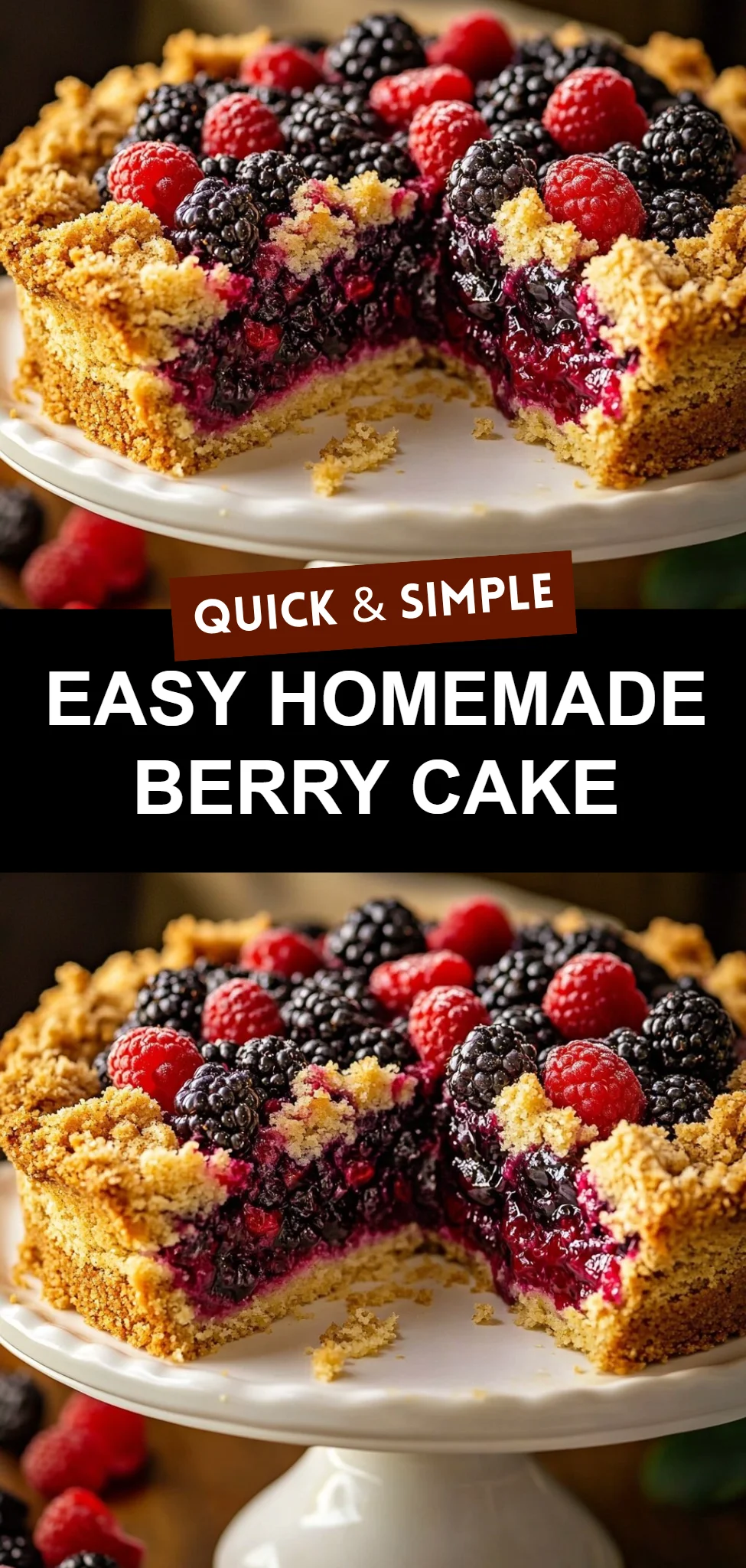 Easy Homemade Berry Cake
