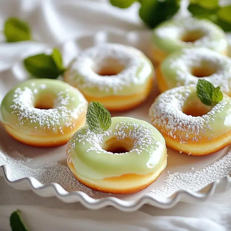 Delicious Emerald Luck Donuts with vibrant green glaze