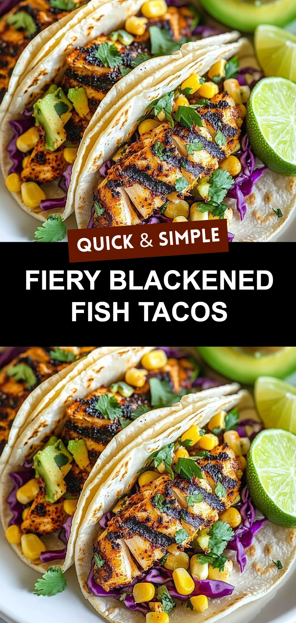Fiery Blackened Fish Tacos