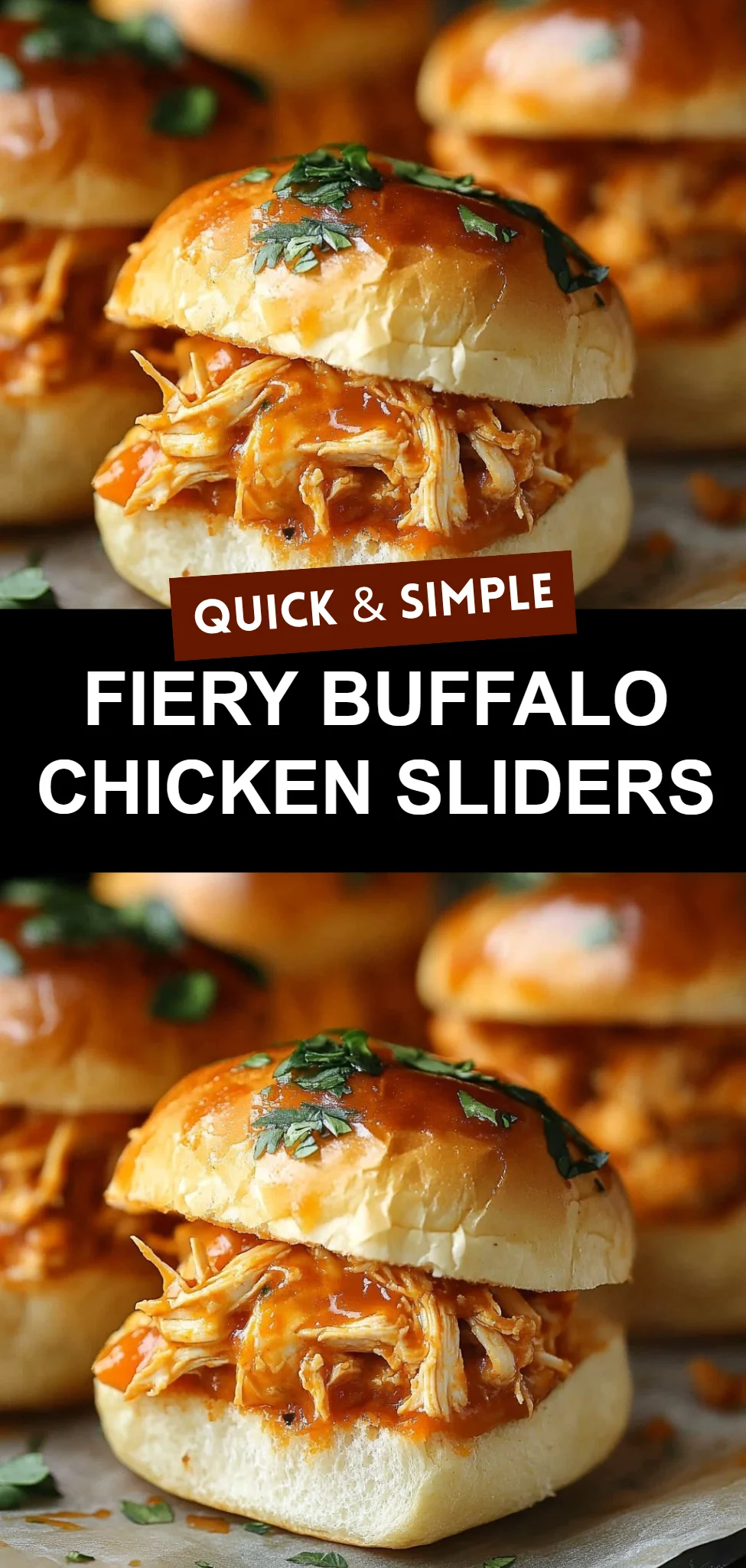 Fiery Buffalo Chicken Sliders