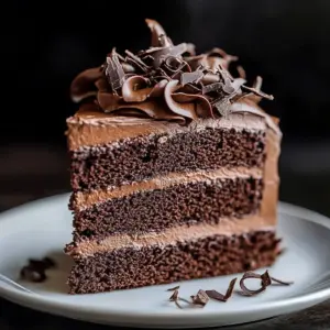 Flawless homemade chocolate cake with rich frosting and sprinkles