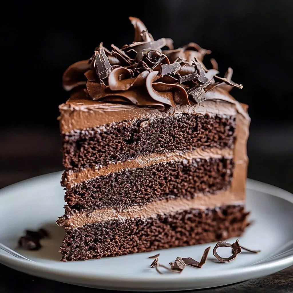 Flawless homemade chocolate cake with rich frosting and sprinkles