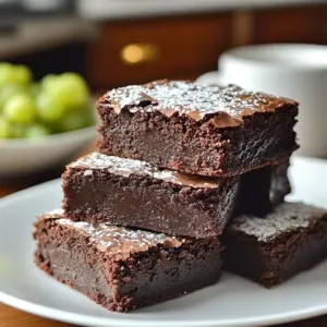 Delicious fudgy brownies made from sourdough scraps, perfect for dessert lovers.
