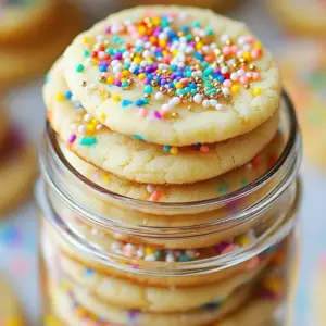 Golden Treasure Sugar Cookies decorated with golden sprinkles