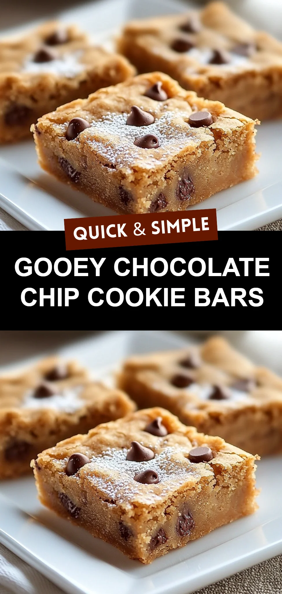 Gooey Chocolate Chip Cookie Bars
